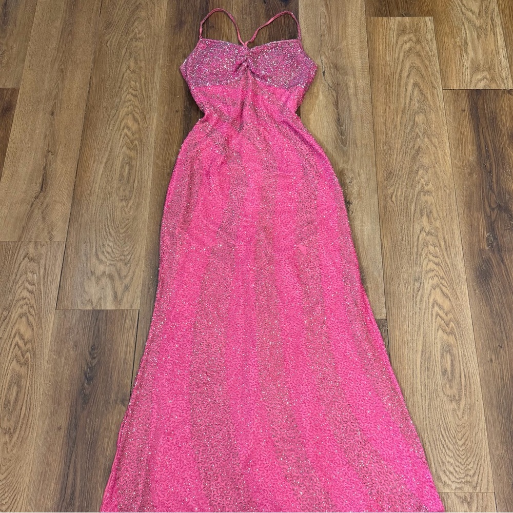 Vintage Y2K 100% Silk Beaded Dress Vintage Beaded Dress Fairy Dress Silk Prom